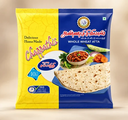 Annachi Vilash ready to cook chapati packet in Madurai